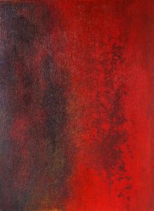 #38 Pigmente, Stahlwolle, Graphit,
Acryl auf Lw., 80*60 cm, 2015