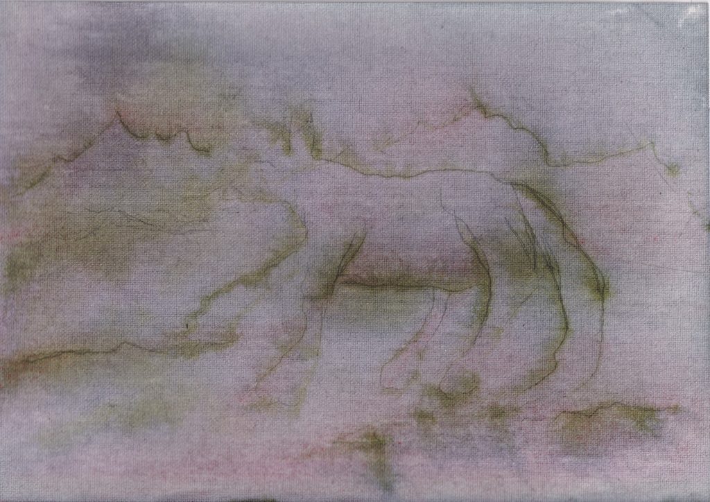[31.05.2025] Tusche, Rotwein, Aquarell auf Papier, 20,8*30 cm, 2025